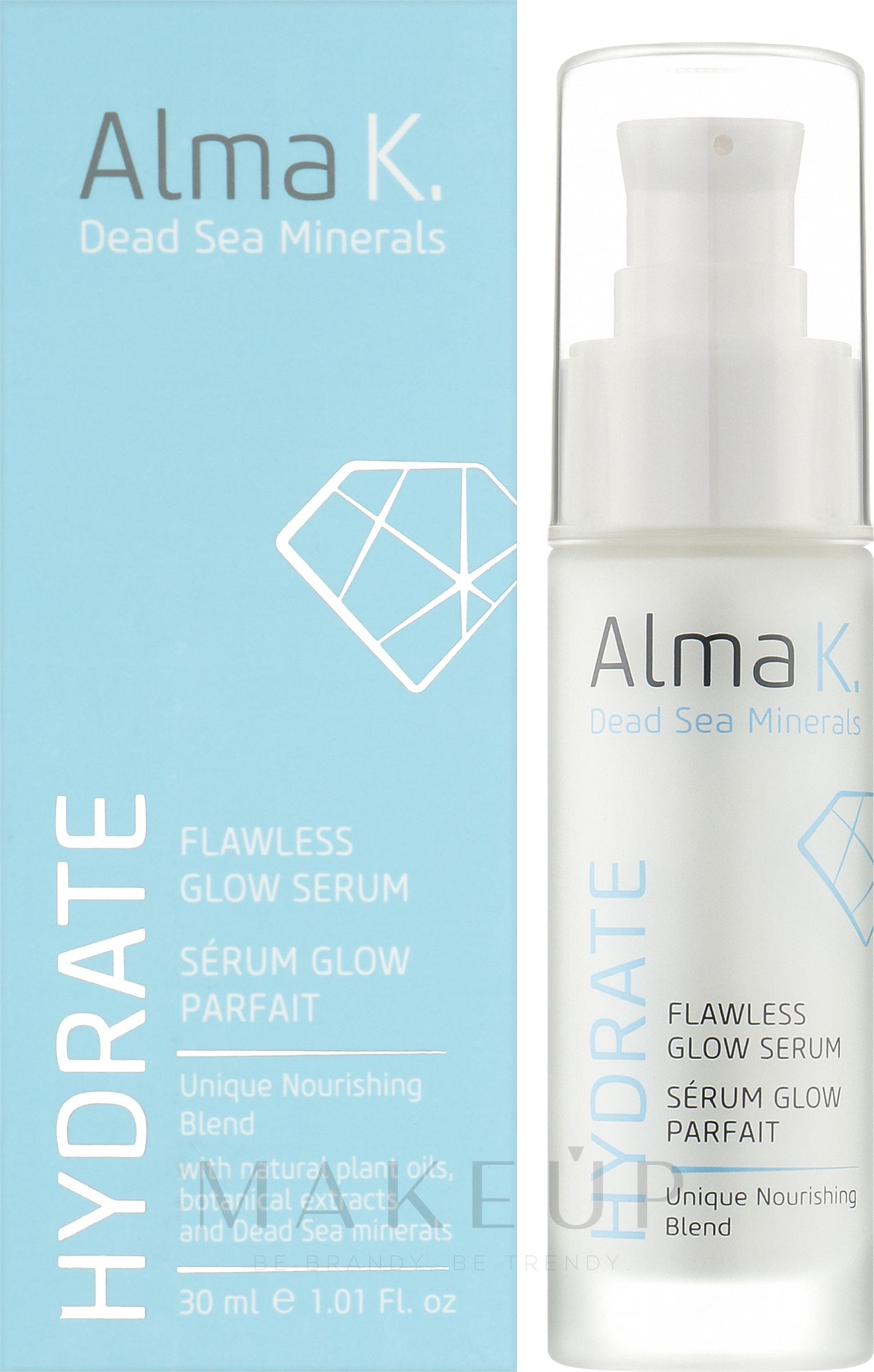 Gesichtsserum für strahlende Haut - Alma K. Hydrate Flawless Glow Serum — Bild 30 ml