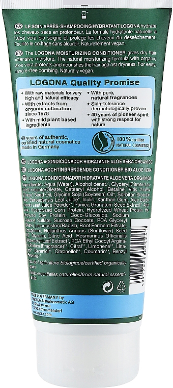 Bio-Conditioner für trockenes Haar mit Aloe Vera - Logona Bio-Aloe Vera Conditioner — Bild N2