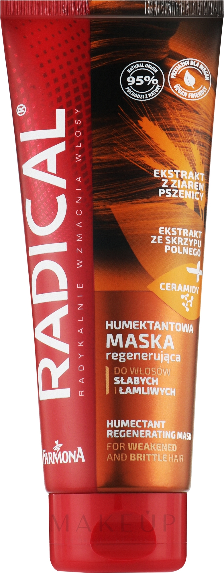 Revitalisierende und feuchtigkeitsspendende Maske für schwaches, trockenes und sprödes Haar - Farmona Radical Humectant Regenerating Mask — Bild 100 ml