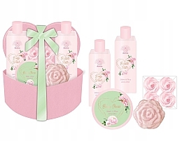 Düfte, Parfümerie und Kosmetik Körperpflegeset 5 St. - Aurora Pink Heart Gift Set