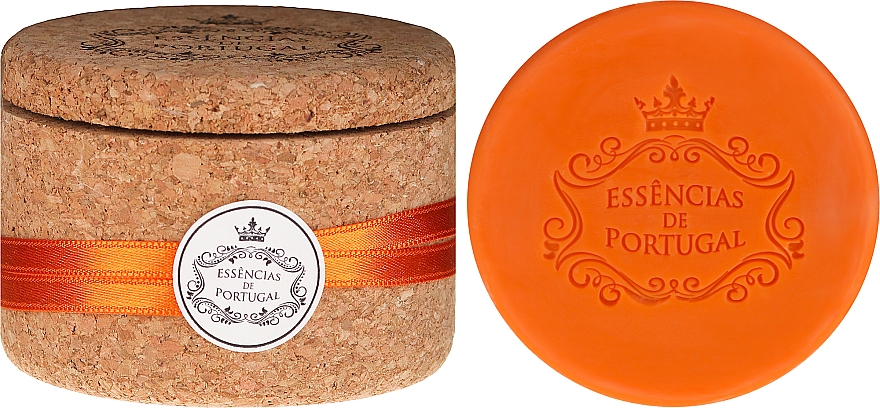 Naturseife Orange in Schmuck-Box - Essencias de Portugal Cork Jewel-Keeper Orange Soap Tradition Collection — Bild N1