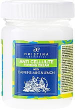 Anti-Cellulite Körpercreme mit Koffein, Minze und Zitrone - Hristina Cosmetics Anti Cellulite Firming Cream — Bild N1