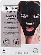 Anti-Makel Tuchmaske für das Gesicht mit Aktivkohle - Iroha Nature Detox Black Tissue Mask Charcoal — Bild N1