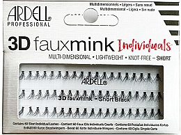 Düfte, Parfümerie und Kosmetik Wimpernset - Ardell 3D Faux Mink Individuals Short Black