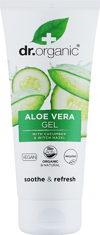 Bio-Gel mit Gurke und Aloe Vera - Dr. Organic Aloe Vera Gel With Cucumber — Bild N1