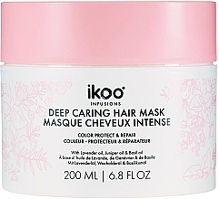 Düfte, Parfümerie und Kosmetik Regenerierende Maske für gefärbtes Haar - Ikoo Infusions Deep Caring Hair Mask Color Protect & Repair