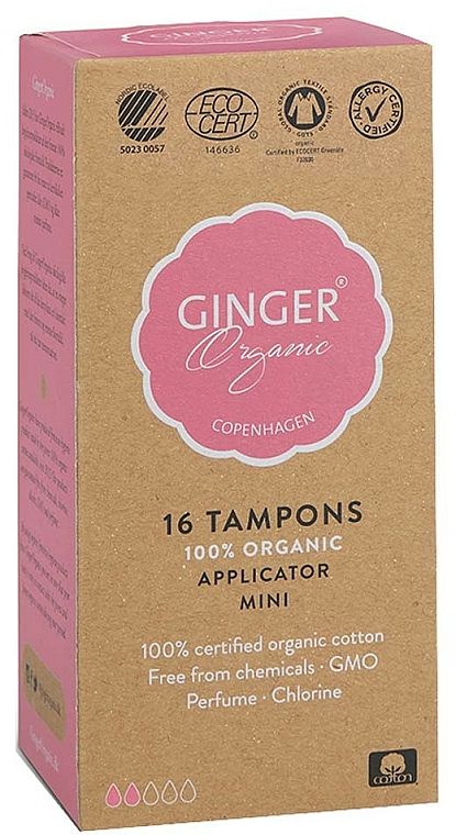 Tampons mit Applikator Mini 16 St. - Ginger Organic — Bild N1