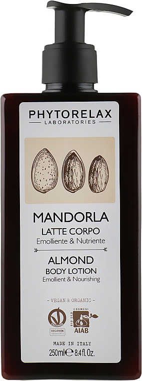 Feuchtigkeitsspendende Körperlotion - Phytorelax Laboratories Almond Body Lotion — Bild N1