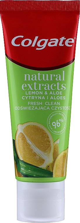Erfrischende Zahnpasta - Colgate Natural Extracts Ultimate Fresh Clean Lemon & Aloe  — Bild N2