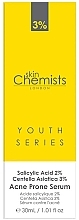 Serum gegen Akne - Skin Chemists Youth Series Salicylic Acid 2%, Centella Asistica 3% Acne Prone Serum — Bild N3
