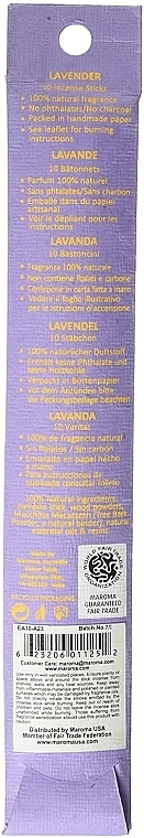 Räucherstäbchen Lavendel - Maroma Encens d'Auroville Stick Incense Lavender — Bild N3