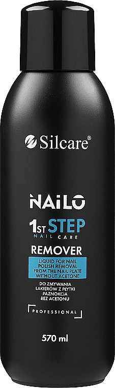 Acetonfreier Nagellackentferner - Silcare Nailo 1st Step Remover — Bild N1