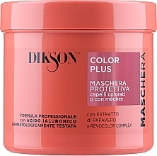 Düfte, Parfümerie und Kosmetik Farbschützende Haarmaske für coloriertes Haar mit Moringaextrakt und Weizenprotein - Dikson Color Protect Mask