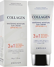 Düfte, Parfümerie und Kosmetik Sonnenschutzcreme für das Gesicht mit Meereskollagen - Enough Collagen 3in1 Whitening Moisture Sun Cream SPF50 PA + + +