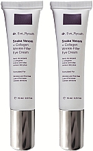 Düfte, Parfümerie und Kosmetik Set Creme für die Augenpartie - Dr. Eve_Ryouth Snake Venom + Collagen Wrinkle Filler Eye Cream 