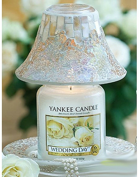 Duftkerzen-Set - Yankee Candle Gold and Pearl Mosaic Large Set (Lampenschirm & Teller) — Bild N2