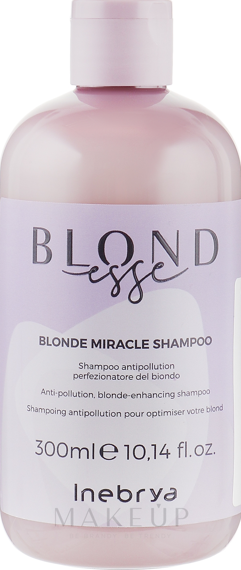 Schützendes Shampoo für ein perfektes Blond mit Kokosöl und Aloe Vera - Inebrya Blondesse Blonde Miracle Shampoo — Bild 300 ml