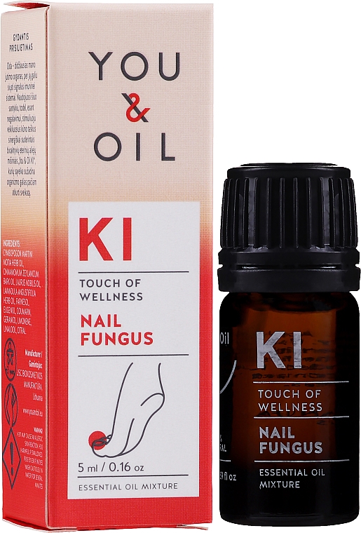 Bioaktive ätherische Ölmischung gegen Nagelpilz - You & Oil KI-Nail Fungus Touch Of Welness Essential Oil — Foto N2