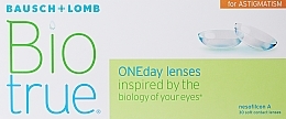 Tageskontaktlinsen zur Astigmatismuskorrektur SPH +2,25 CYL -1,25 AX 070, 30 St. - Bausch & Lomb Biotrue ONEday for Astigmatism — Bild N1