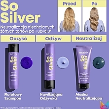 Shampoo zur Neutralisierung unerwünschter Gelb-Reflexe - Matrix Total Results Color Obsessed So Silver Shampoo — Bild N14