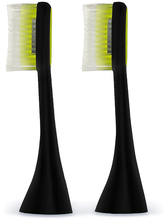 Zahnbürstenköpfe schwarz weich groß 2 St. - Silk'n Toothwave Brush Heads Black Soft Large — Bild N1