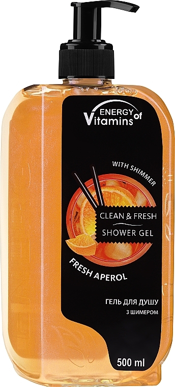Duschgel mit Schimmer - Energy of Vitamins Fresh Aperol Shower Gel With Shimmer  — Bild N1