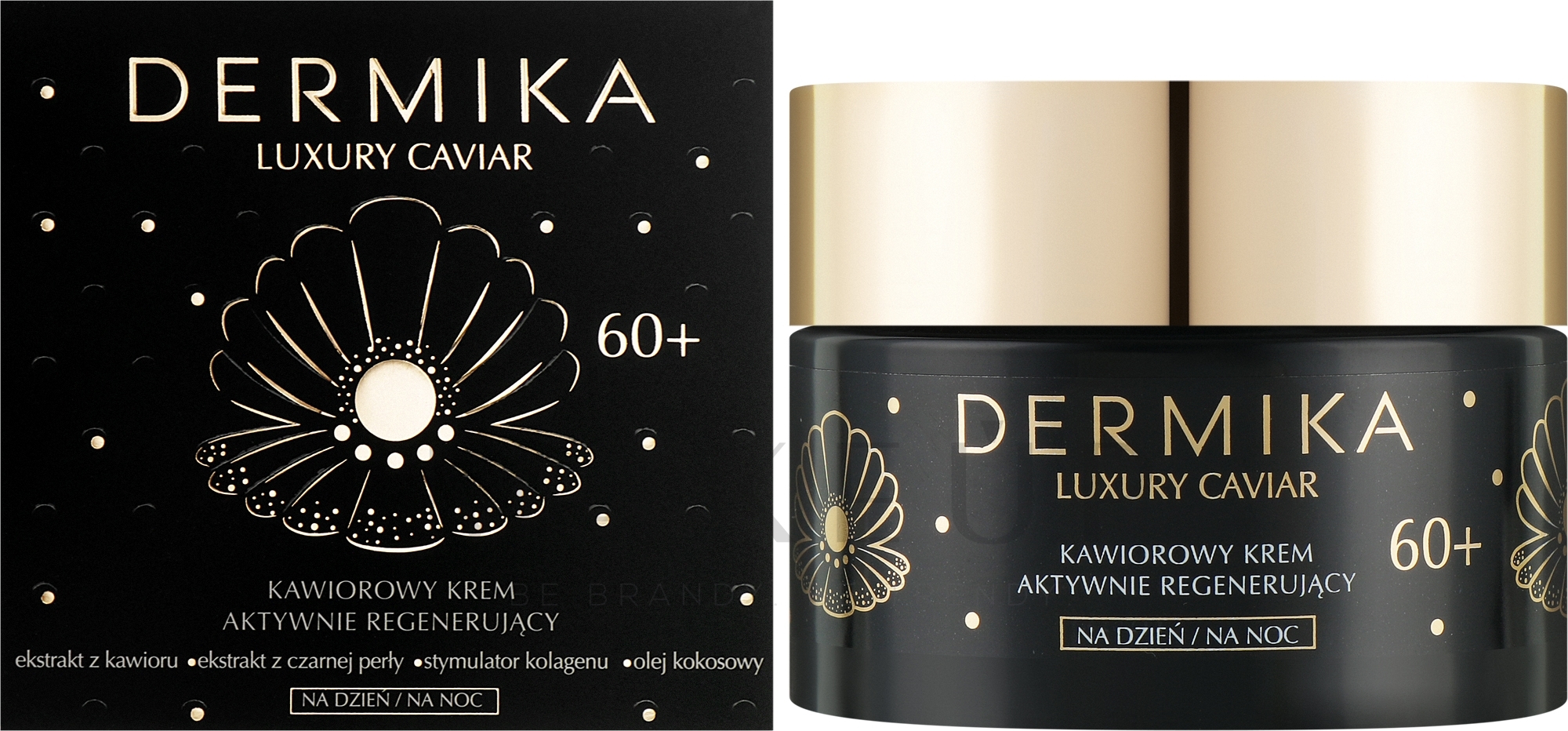 Revitalisierende Gesichtscreme für Tag und Nacht mit Kaviar 60+ - Dermika Luxury Caviar 60+ Cream — Bild 50 ml