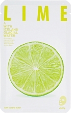 Düfte, Parfümerie und Kosmetik Tuchmaske mit Limettenextrakt - The Iceland Lime Mask