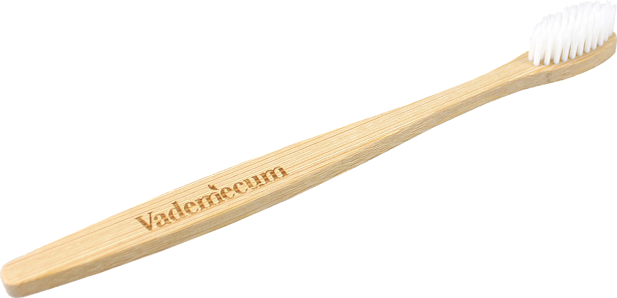GESCHENK! Bambuszahnbürste weiß - Vademecum Bamboo Toothbrush — Bild N2