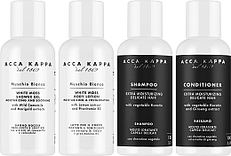 Set - Acca Kappa White Moss Travel Set (sh/gel/100ml + shm/100ml + b/lot/100ml + cond/100ml + bag) — Bild N2