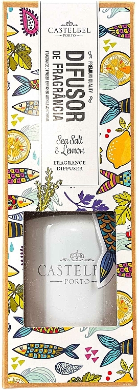 Aroma-Diffusor mit Meersalz und Zitronenduft - Castelbel Sardines Room Fragrance Diffuser — Bild N3