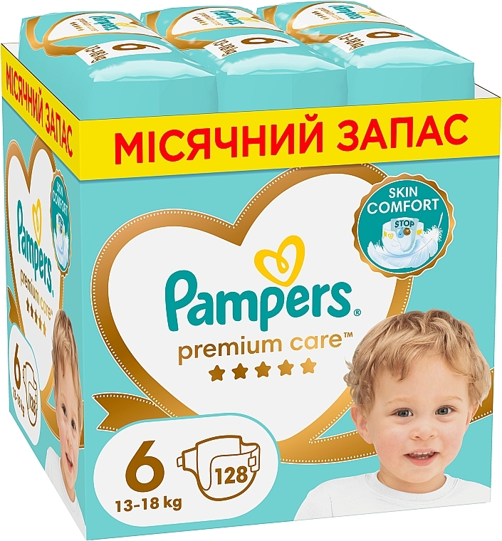 Windeln Premium Care 6 (13-18 kg), 128 St. - Pampers — Bild N2