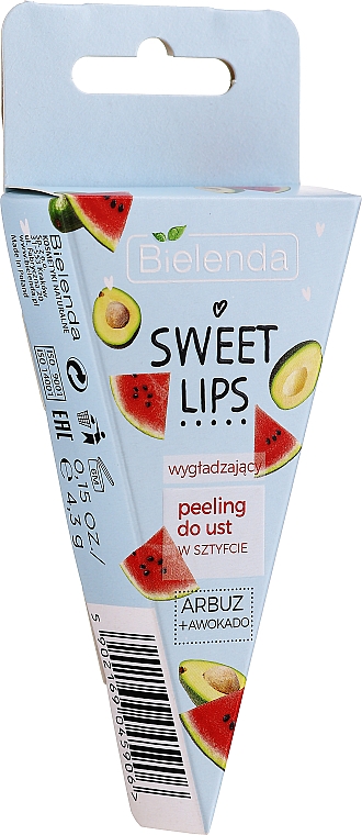 Glättendes Lippenpeeling Wassermelone und Avocado - Bielenda Sweet Lips Smoothing Lip Scrub — Foto N2