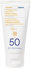 Korres Yoghurt Tinted Sunscreen Face Cream SPF30 - Sonnenschutzcreme für das Gesicht — Bild N1