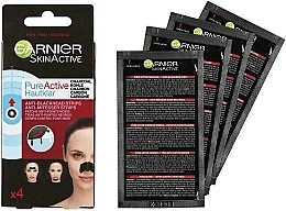 Nasenporenstreifen mit Aktivkohle - Garnier Skin Active Pure Active Anti-Blackhead Charcoal Strips — Bild N2