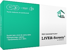 Diagnostischer Test zur Beurteilung des physiologischen Zustands der Leber - Lab.Home Liver-Screen — Bild N1