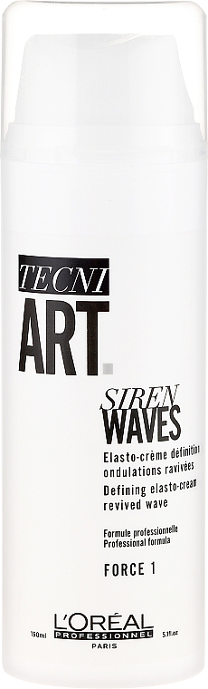 Modellierende Haarcreme für Locken mit flexiblem Halt - L'Oreal Professionnel Tecni.Art Siren Waves Cream — Bild N1