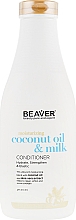 Glättender Conditioner für trockenes und widerspenstiges Haar mit Kokosöl - Beaver Professional Moisturizing Coconut Oil & Milk Conditioner — Bild N5