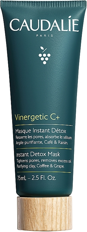 Detox Gesichtsmaske mit Kaolin, Kaffee- und Traubenextrakt - Caudalie Vinergetic C+ Instant Detox Mask — Bild N2