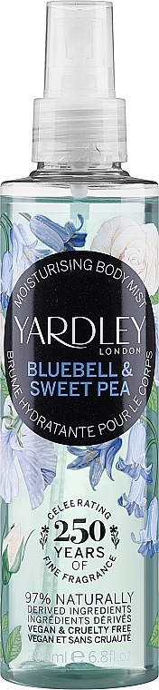 Yardley Bluebell & Sweet Pea - Feuchtigkeitsspendender parfümierter Körpernebel — Bild N1