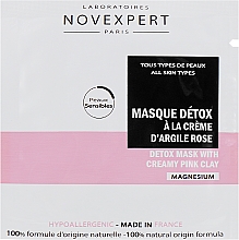 Düfte, Parfümerie und Kosmetik Detox-Gesichtsmaske mit rosa Tonerde - Novexpert Magnesium Mask Detox With Creamy Pink Clay (Probe)