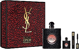 Düfte, Parfümerie und Kosmetik Yves Saint Laurent Black Opium - Duftset (Eau de Parfum 90ml + Eau de Parfum 7,5 ml + Mascara 2ml) 