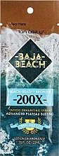 Solariumcreme mit Bronze-Effekt - Tan Asz U Baja Beach 200X Beach-Ready Bronzer (Probe)  — Bild N1