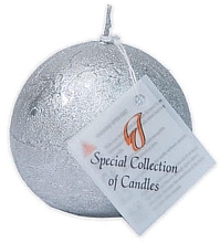 Düfte, Parfümerie und Kosmetik Parfümfreie Kerze Sphere 6 cm silver - ProCandle Special Collection Of Candles