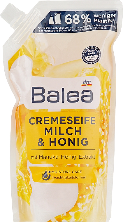 Flüssige Cremeseife Milch & Honig - Balea Creme Seife Milch & Honig (Refill) — Bild N1