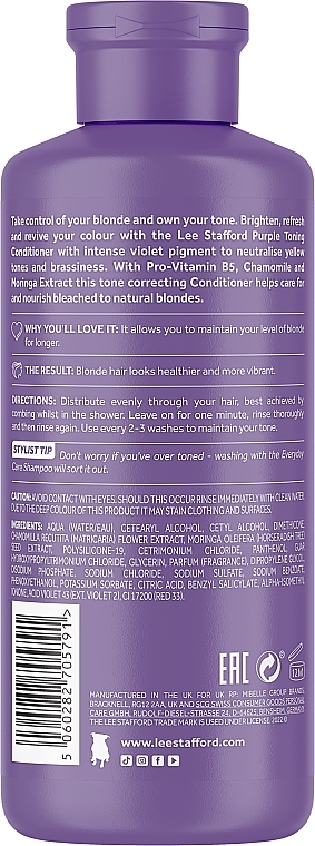 Conditioner für coloriertes Haar - Lee Stafford Bleach Blondes Purple Toning Conditioner — Bild N2