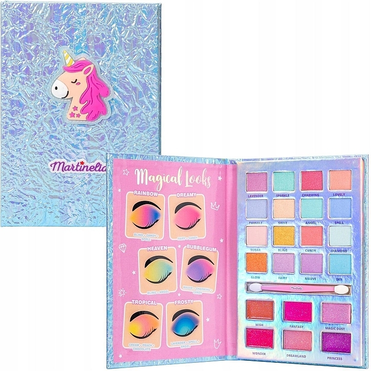 Lidschatten- und Lipgloss-Palette - Martinelia Little Unicorn Beauty Book — Bild N2