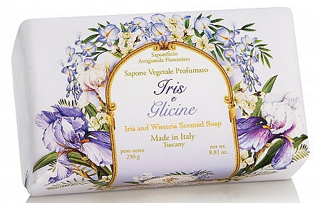 Naturseife Iris und Glyzinie - Saponificio Artigianale Fiorentino Iris And Wisteria Soap — Bild N1