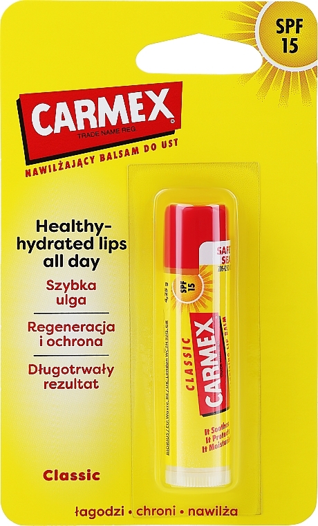 Schützender und beruhigender Lippenbalsam SPF 15 - Carmex Lip Balm — Bild N5