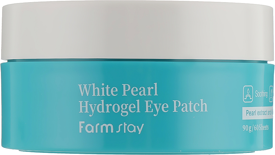 Feuchtigkeitsspendende und beruhigende Hydrogel-Augenpatches mit Perlenextrakt für mehr Hautelastizität - FarmStay White Pearl Hydrogel Eye Patch — Bild N3